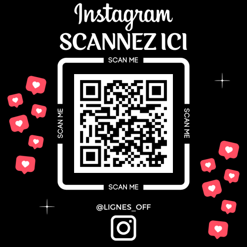 QR Code instagram Lignes